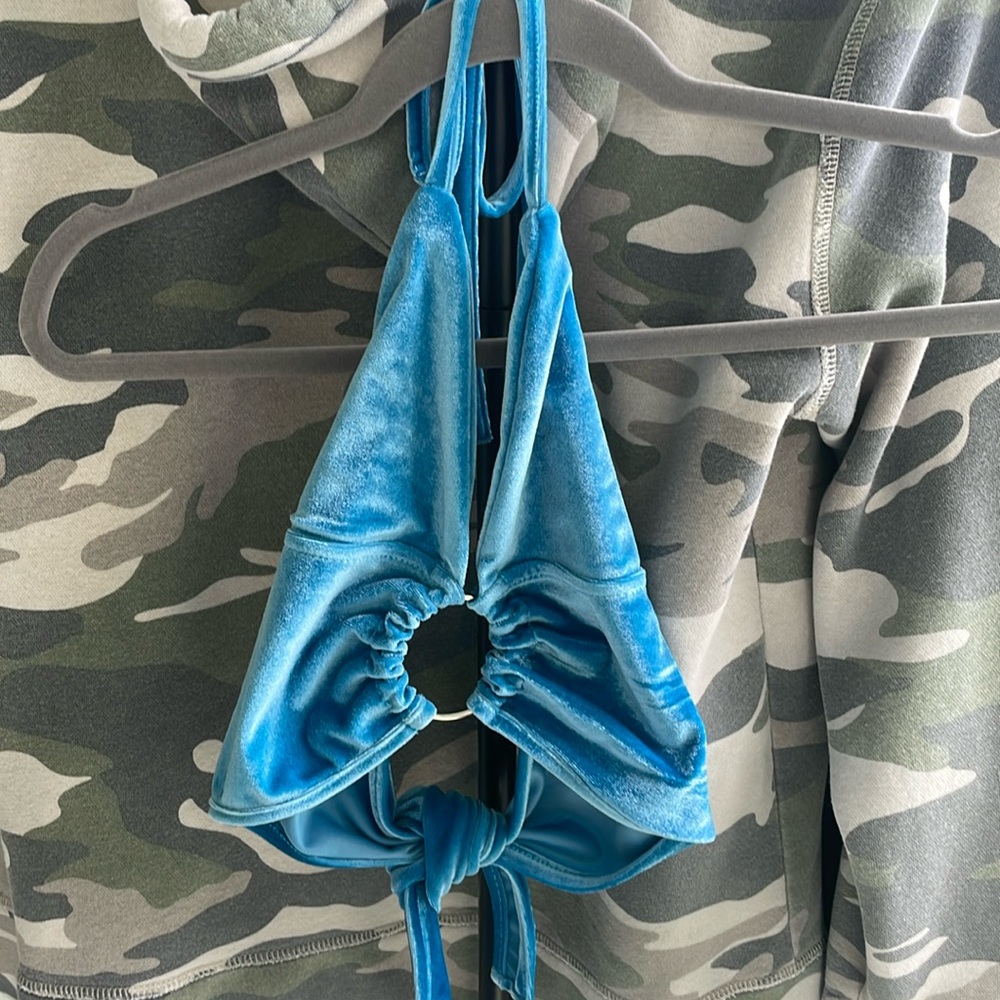 Blue Velvet Top